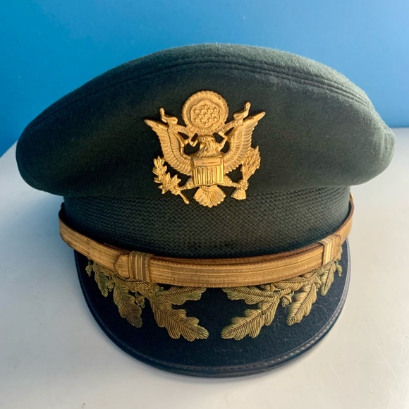 Original US Army Officer Dress Hat Vietnam Name Lieutenant Colonel - Picture 1 of 9